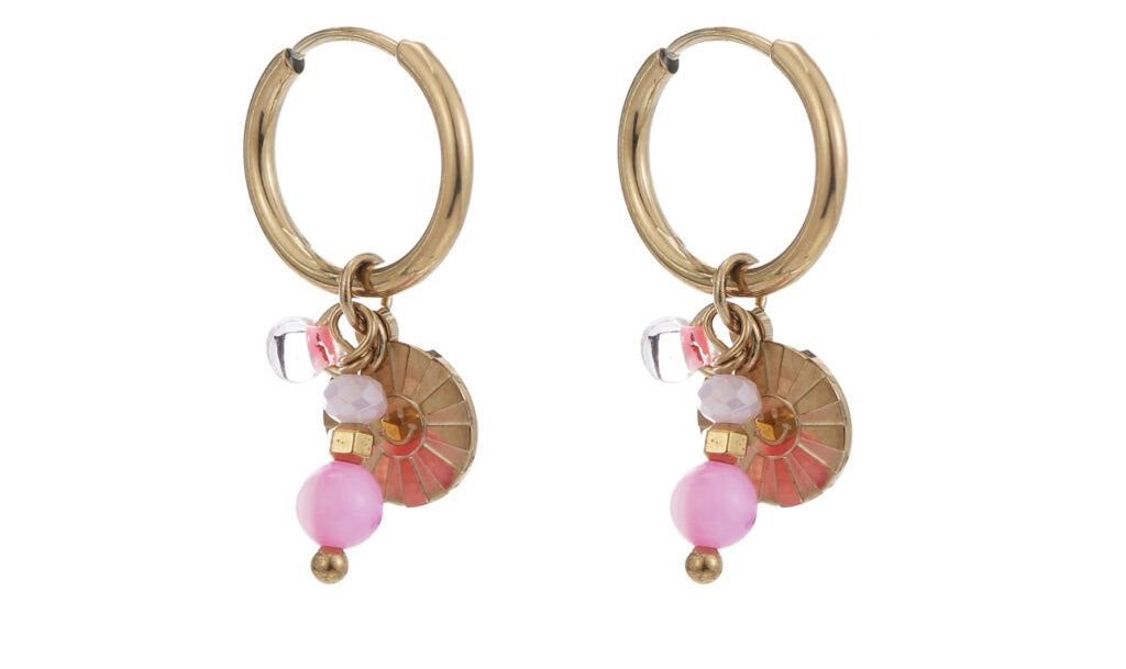 Earring |  Colorfull pink