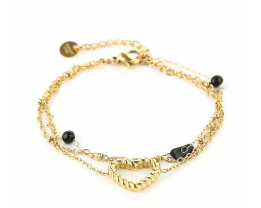 Bracelet | heart black