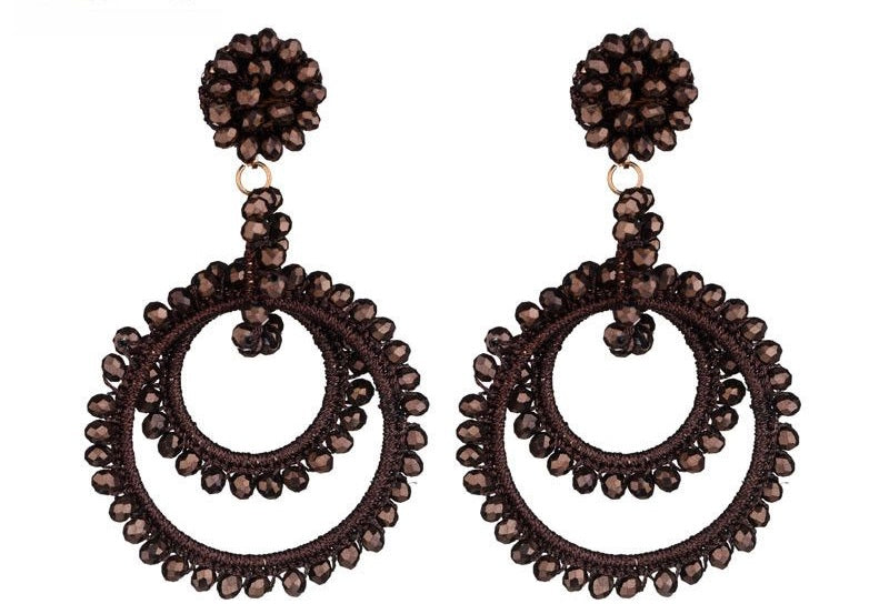 Earring |  Statement brown kanni