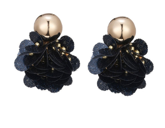 Earring |  Statement black kanni