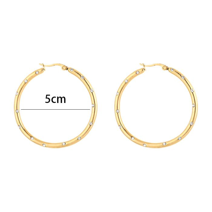 Earring | Hoop diamond 5cm