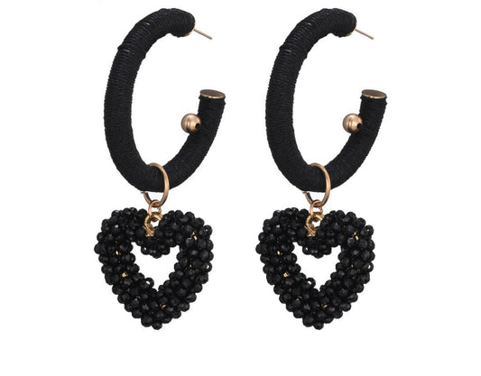 Earring |  Statement black kanni