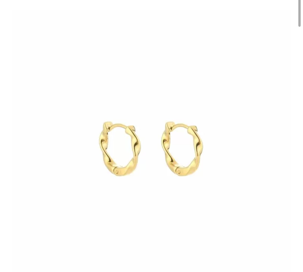 Earring | Swirl hoop g