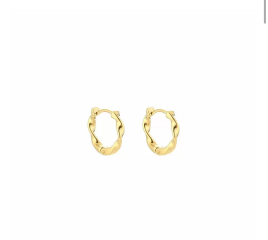 Earring | Swirl hoop g