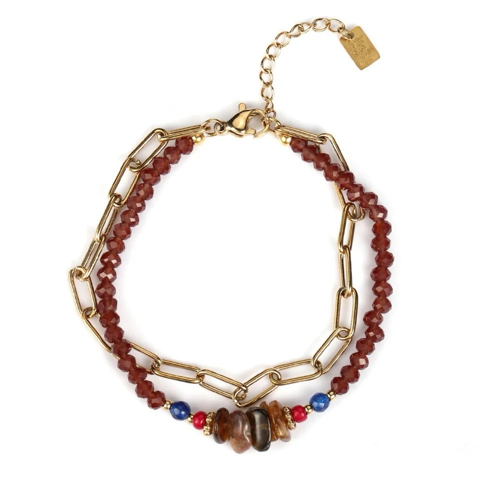 Bracelet | Double red blossom