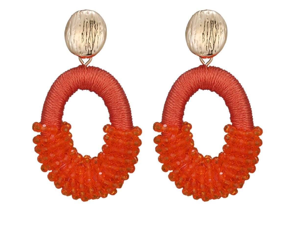 Earring | Statement red