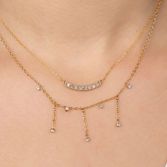 Necklace | Diamond in a row g