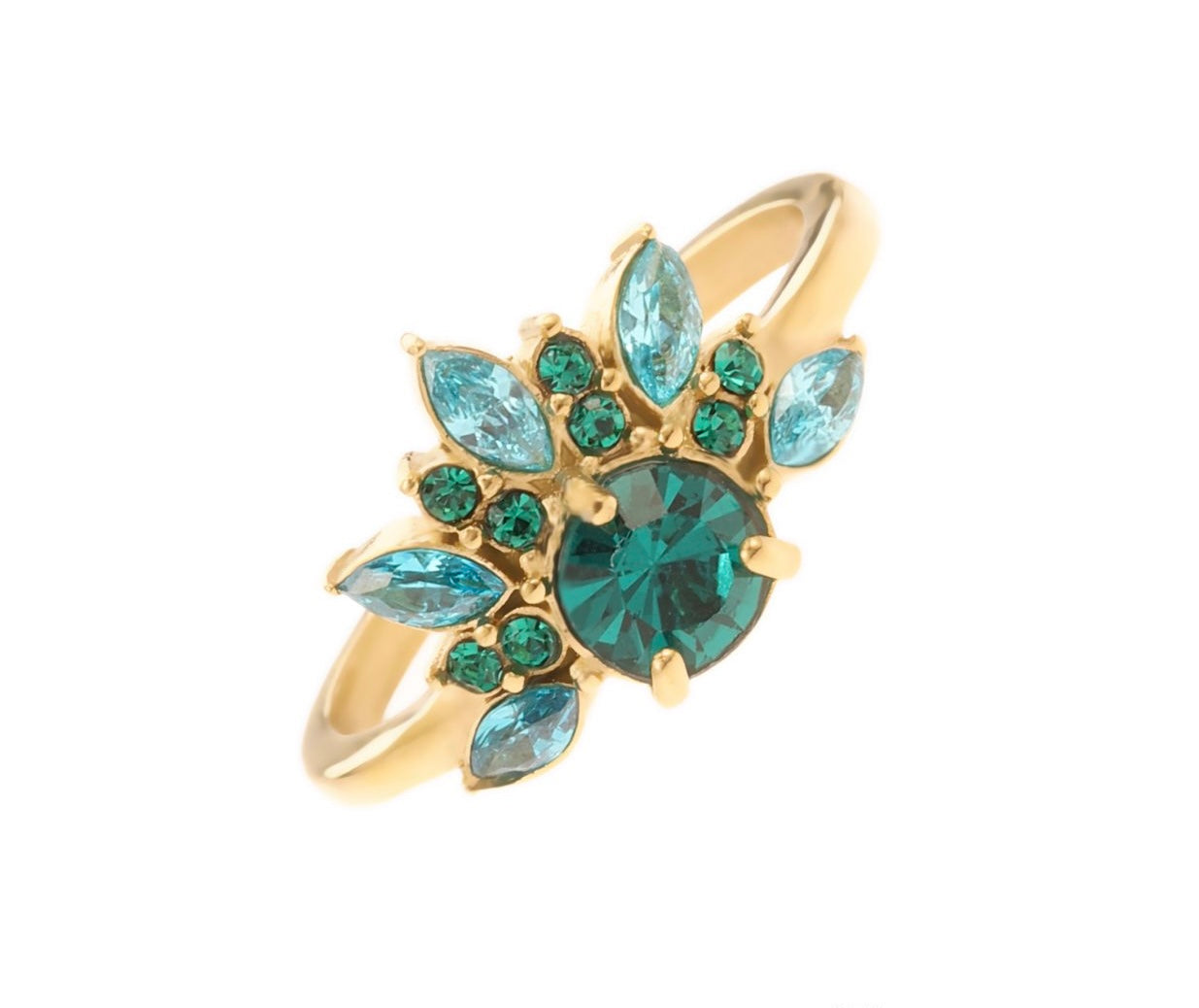 Ring | blue stone flower blossom