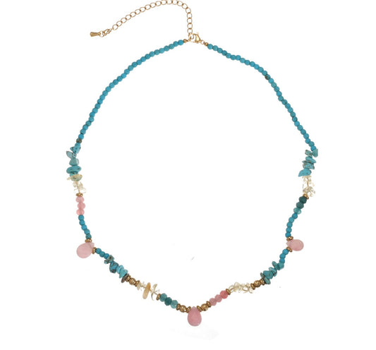 Necklace | Pink Blue