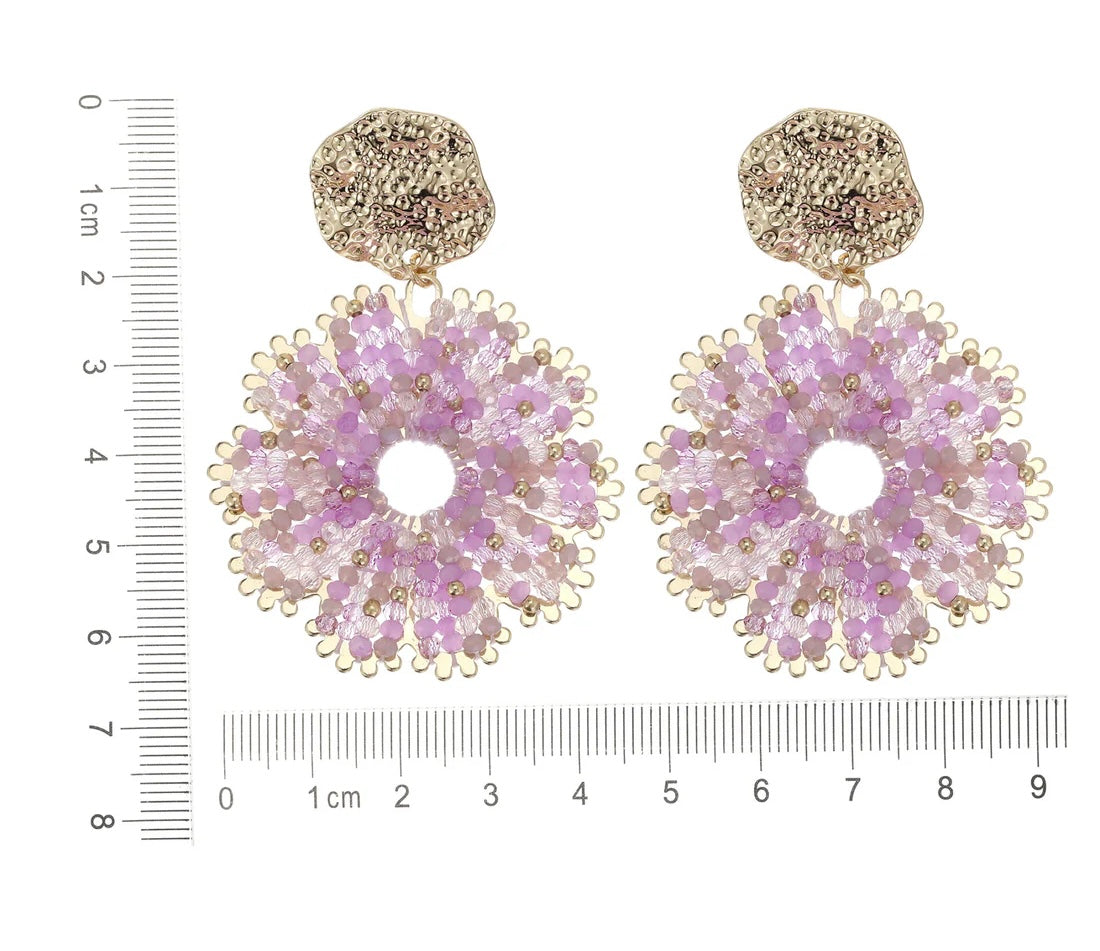 Earring | Statement lila