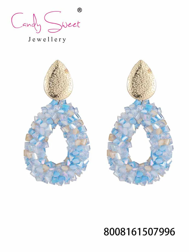 Earring | Statement blue