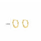 Earring | Swirl hoop g