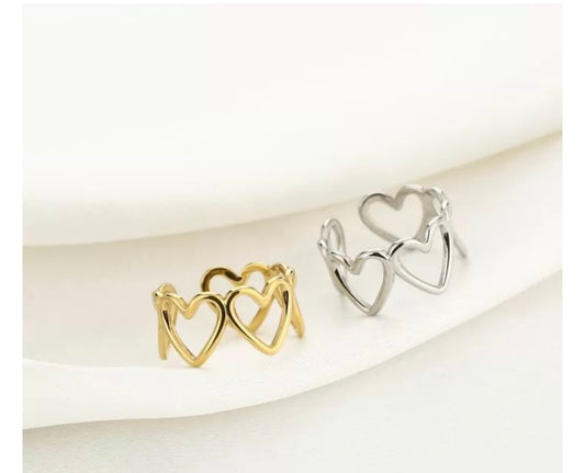 Ring | Open hearts g