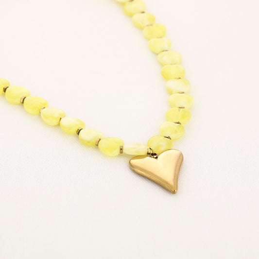 Necklace | Statement yellow