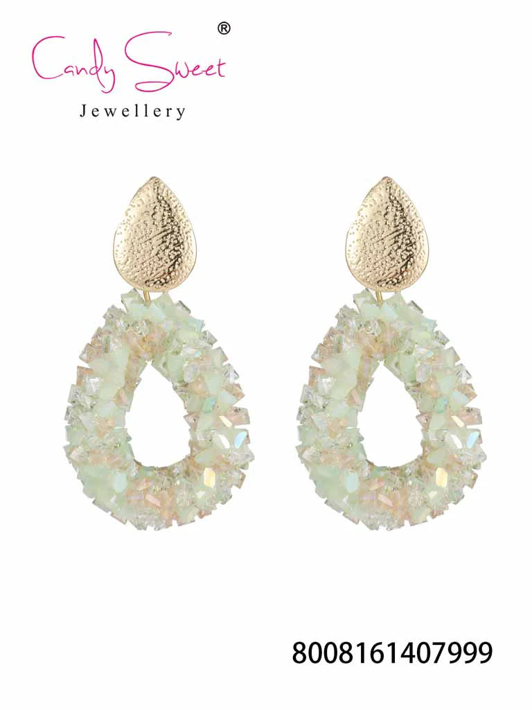 Earring | Statement green