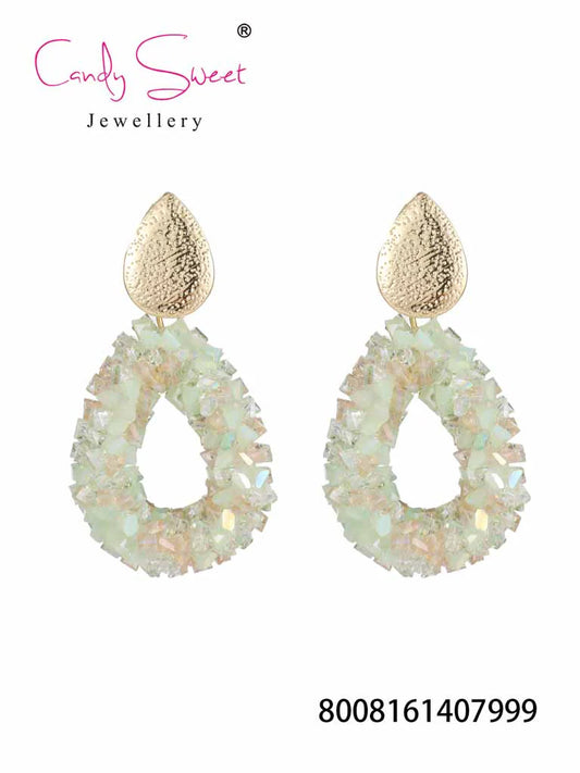 Earring | Statement green