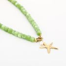 Necklace | Statement green star