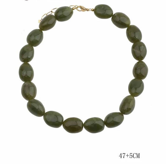 Necklace | Bold groen