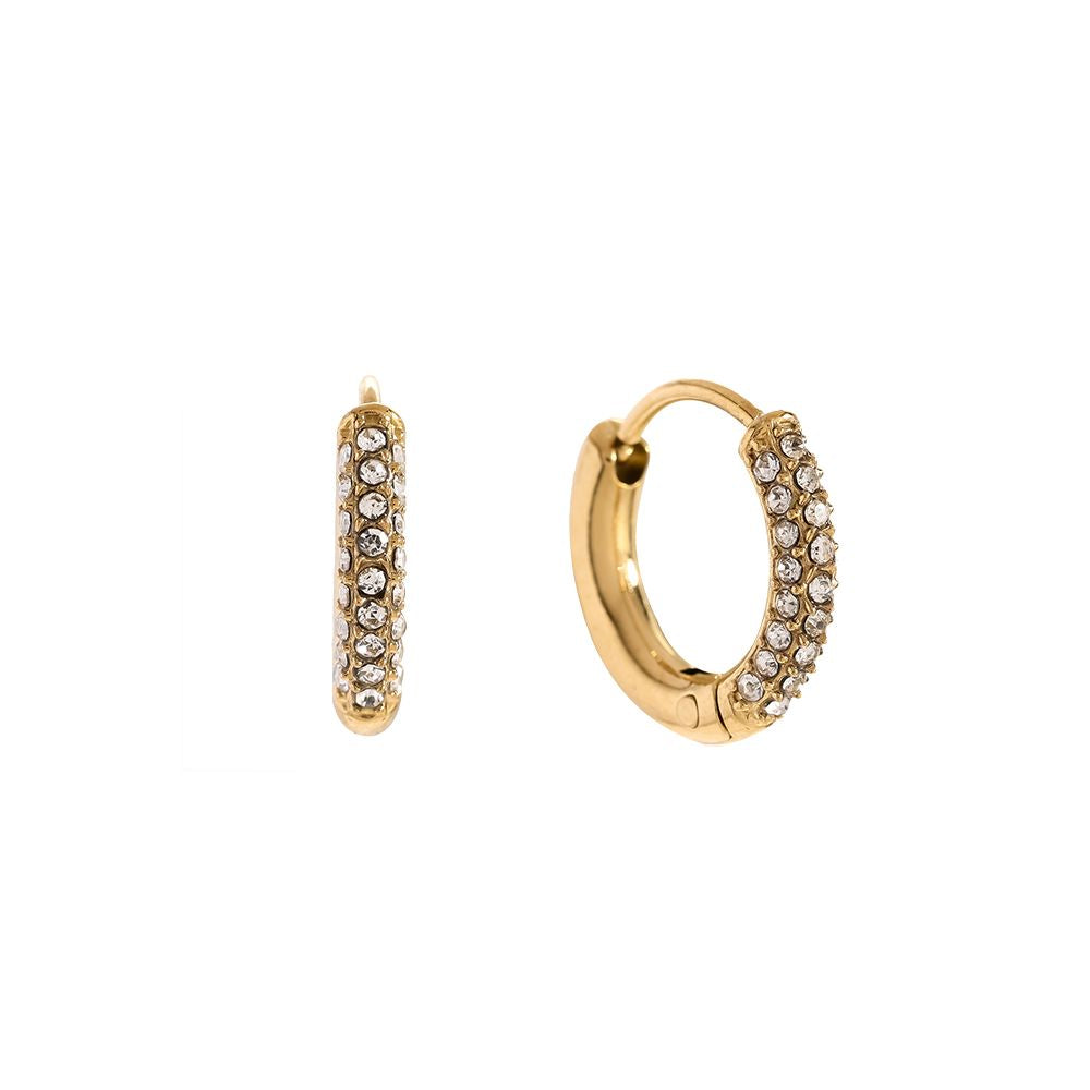 Earring | Diamond hoop big