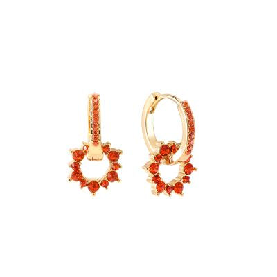 Earring | Sun stone red