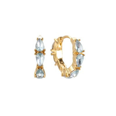 Earring | Mini hoop blue