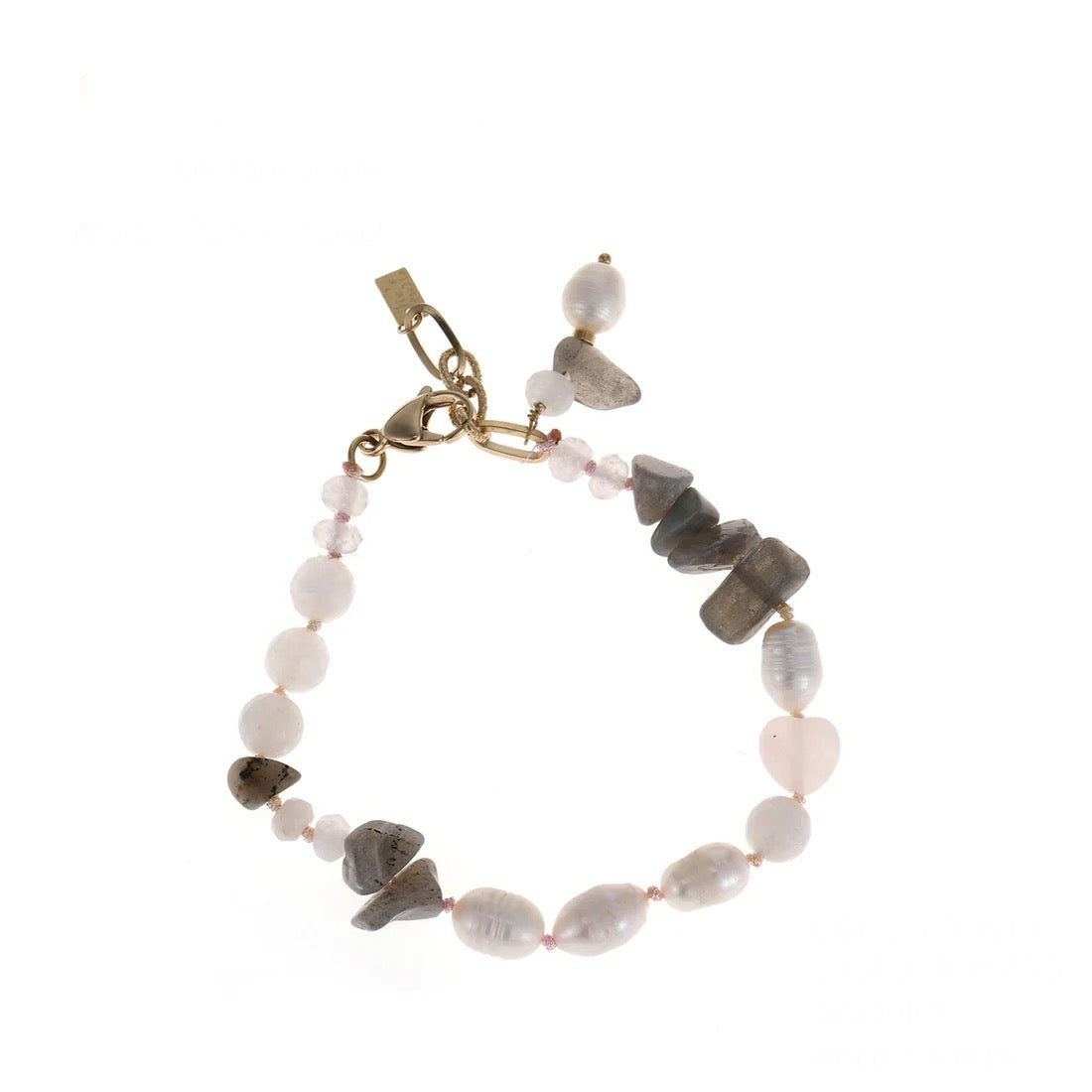 Bracelet | Grey stone blossom