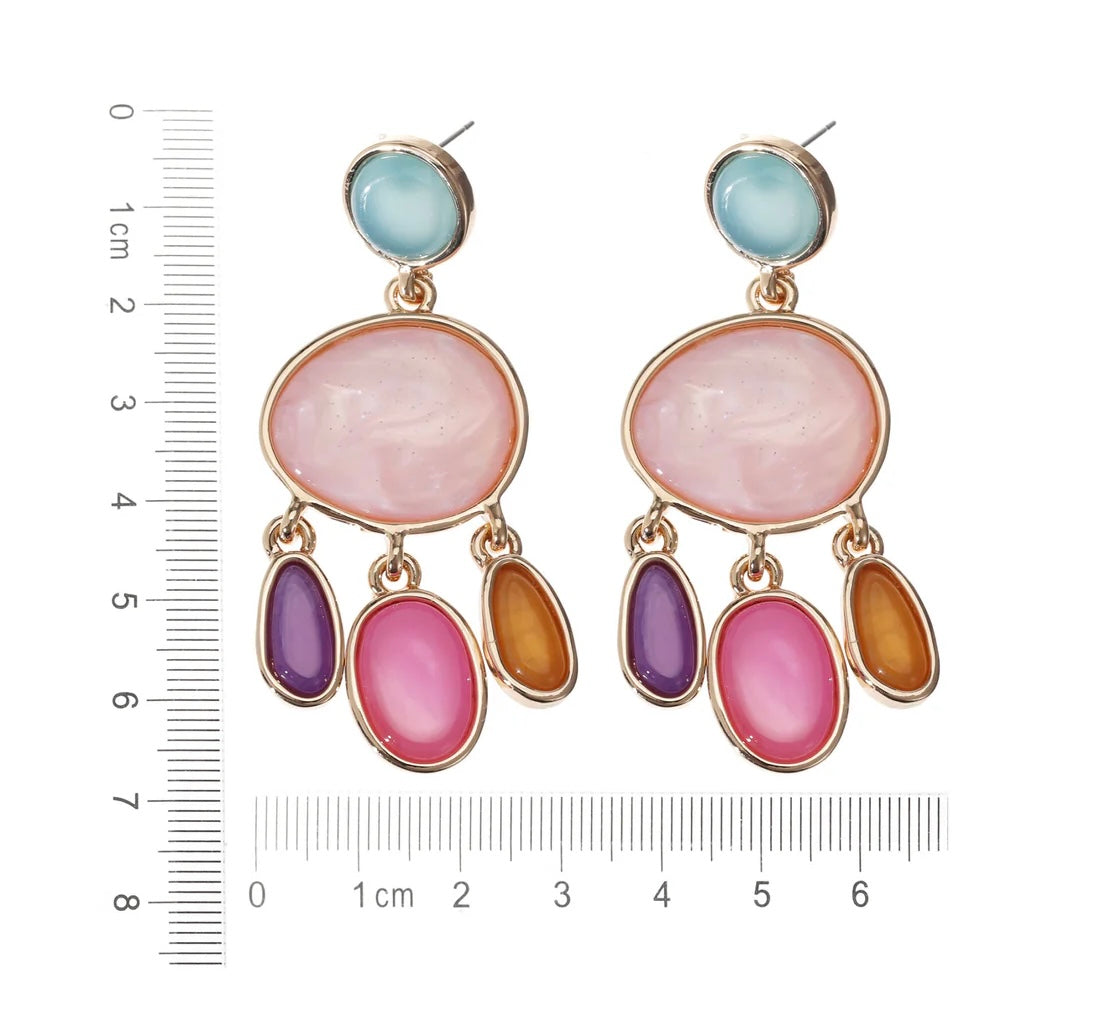Earring | Statement pink