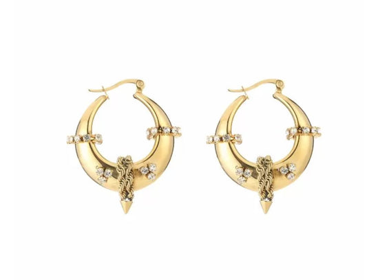 Earring | Bali sparkle thick