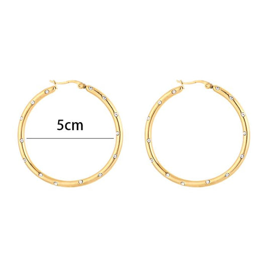 Earring | Hoop diamond 5cm