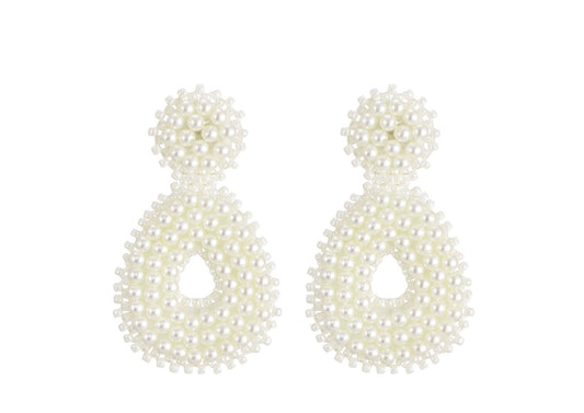 Earring | Statement white