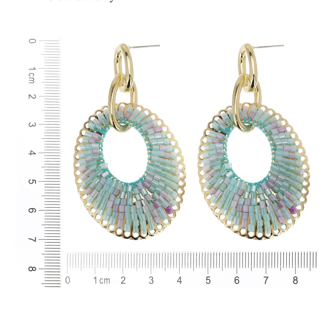 Earring | Statement blue