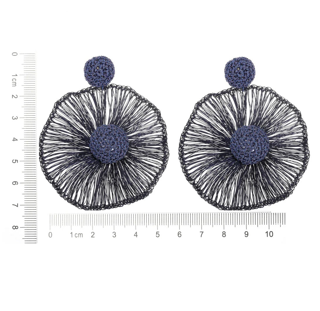 Earring | Statement blue