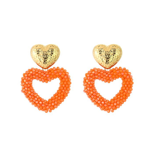 Earring | Statement orange