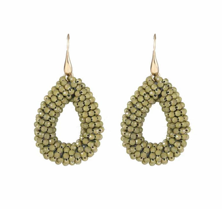 Earring |  Statement Olive