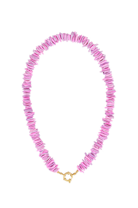 Necklace | Shell pink