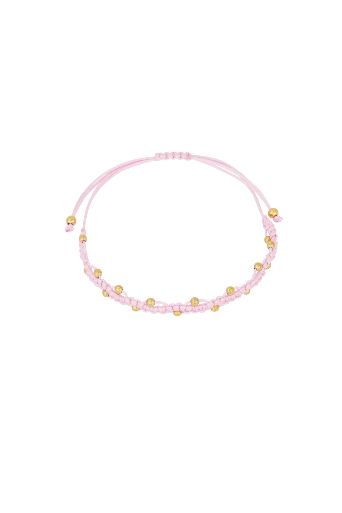 Bracelet | Bandje dots licht roze