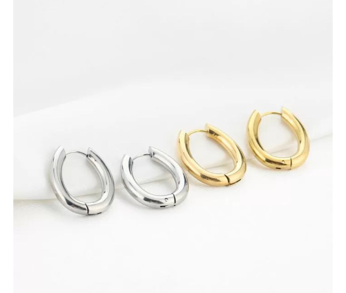 Earring |  Hoop ovaal s