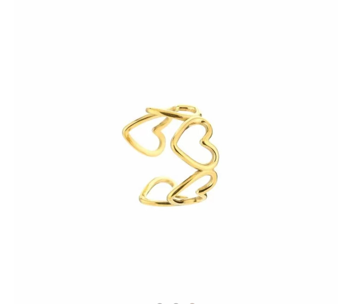 Ring | Open hearts g