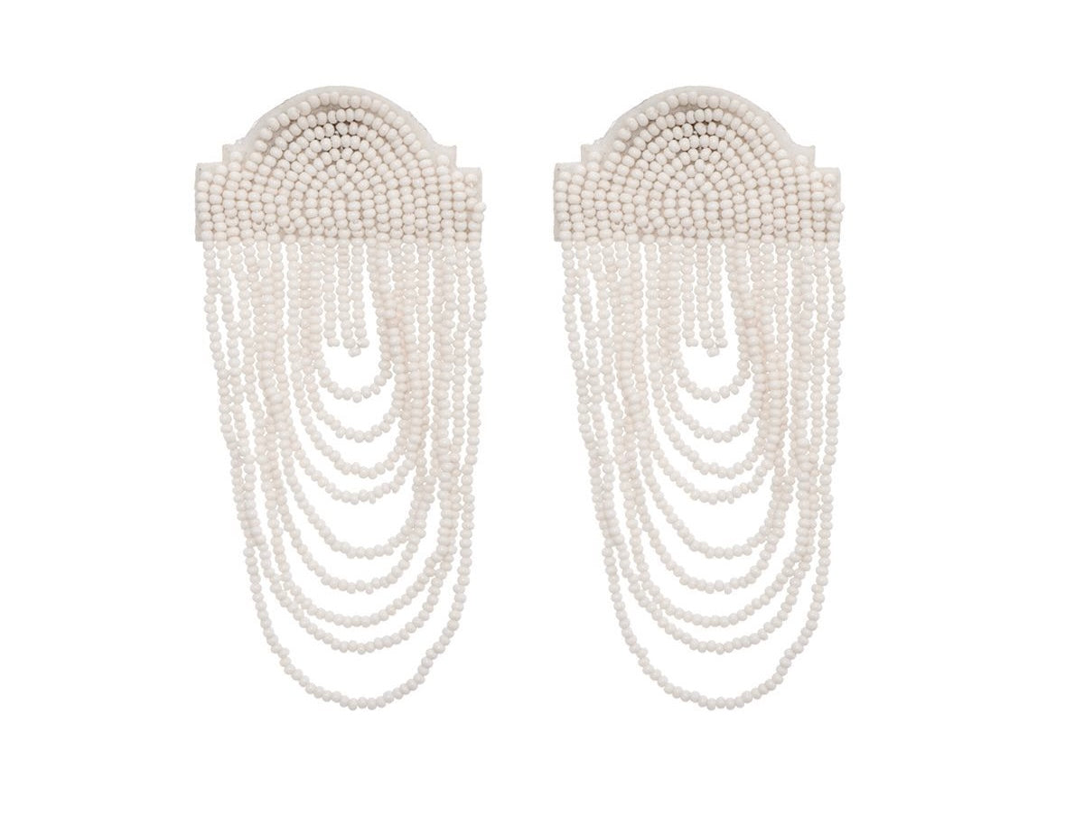 Earring |  Statement big white