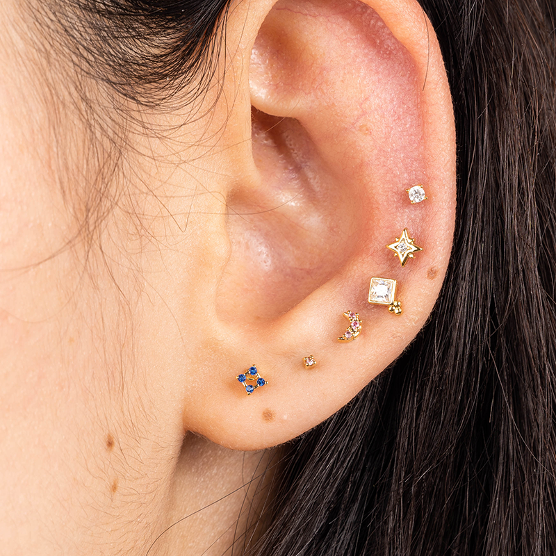 Earring | Tiny dot silver