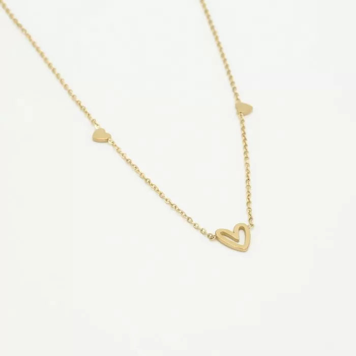 Necklace | three hearts g