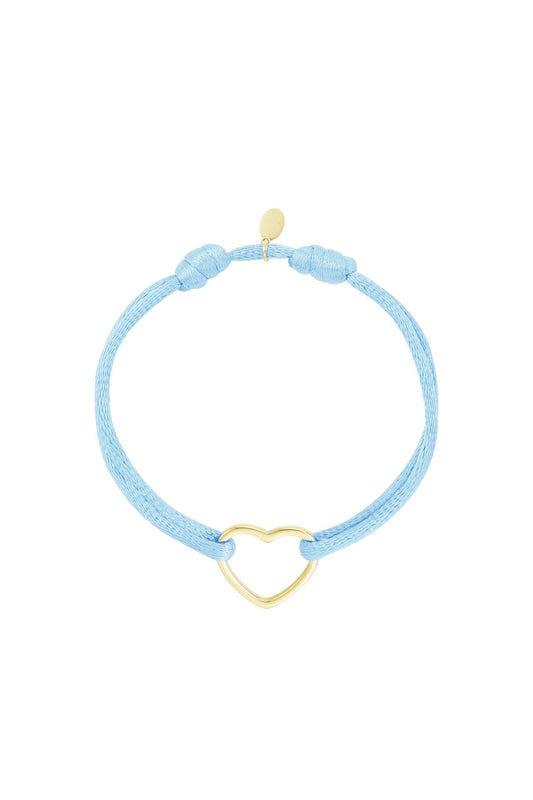 Bracelet | Satin love blue