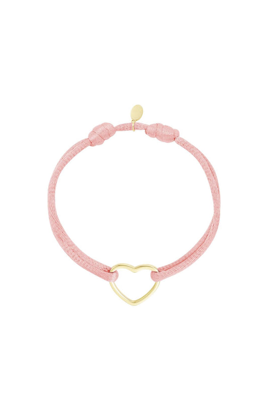 Bracelet | Satin love pink