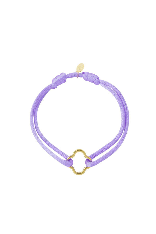 Bracelet | Satin luck purple