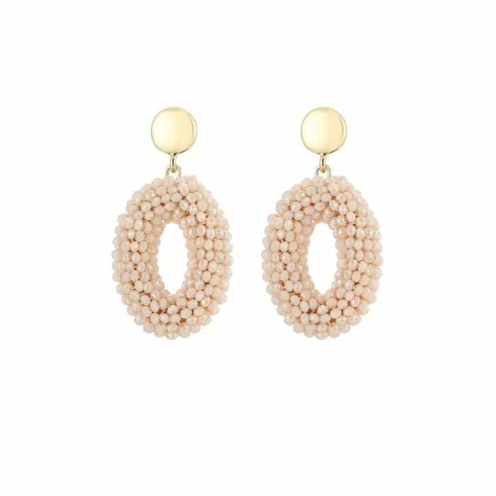 Earring | Statement beige