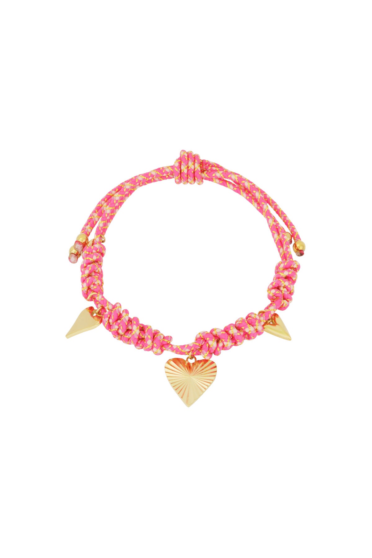 Bracelet | Bandje hearts pink