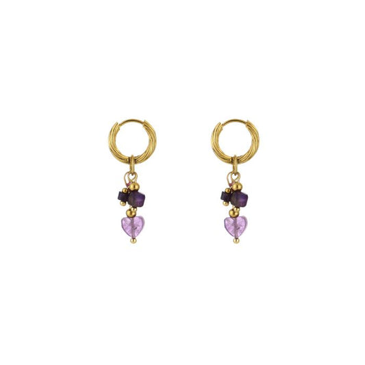 Earring | Multi purple