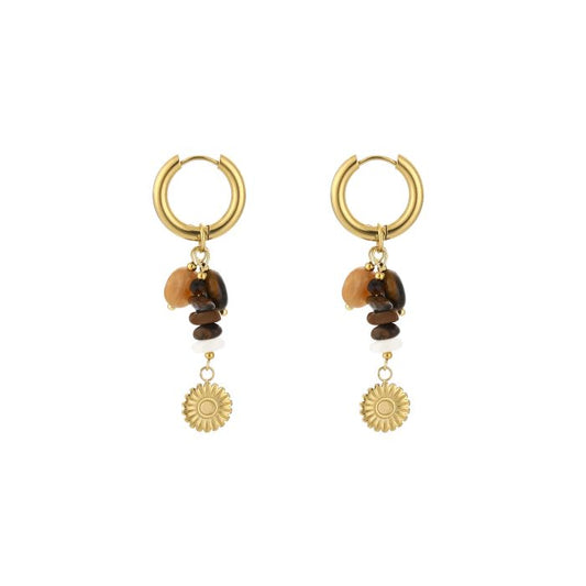 Earring | Multi Brown