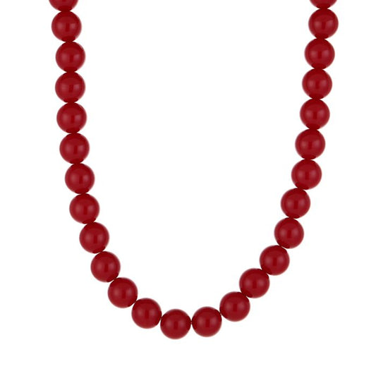 Necklace | Bold kralen red