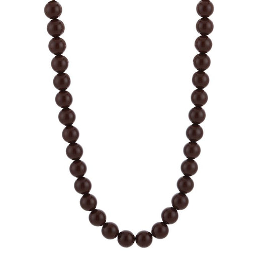 Necklace | Bold kralen Brown